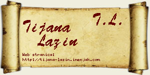 Tijana Lazin vizit kartica